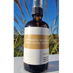 DIEDMEDŽIO,BUDLĖJOS IR ROŽIŲ ŽIEDŲ HIDROLATAS