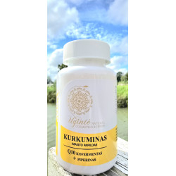Maisto papildai Kurkuminas, Q10+ piperinas