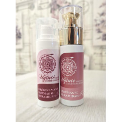 Akcija! Perkant kremą ir serumą su keramidais "Rožė" kartu -10% nuolaida (pilna kaina 58 Eur)